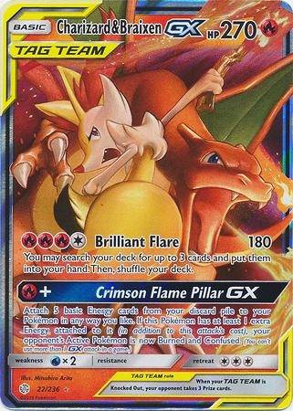 Charizard & Braixen GX : COSMIC ECLIPSE - 22/236