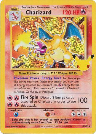 Charizard : CELEBRATIONS - CLASSIC COLLECTION - 004/102 - Lockett Labs UK
