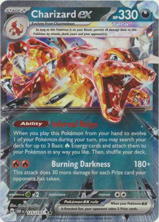 Charizard ex : OBSIDIAN FLAMES - 125/197