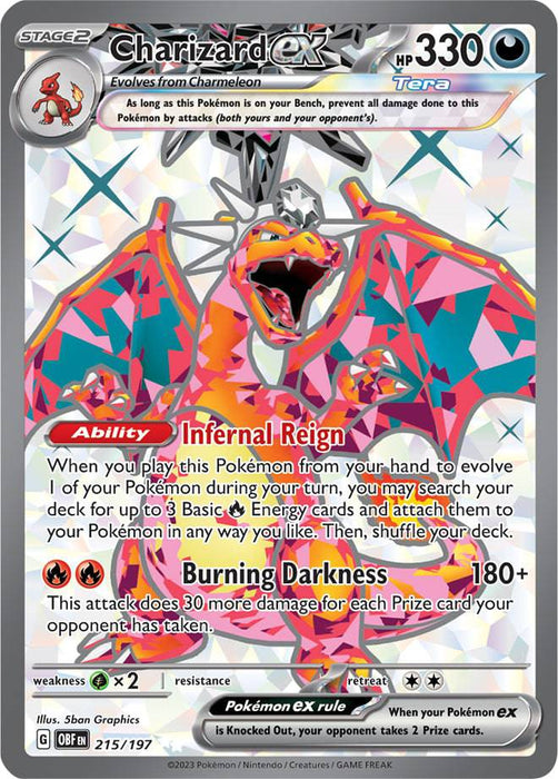 Charizard ex : OBSIDIAN FLAMES - 215/197