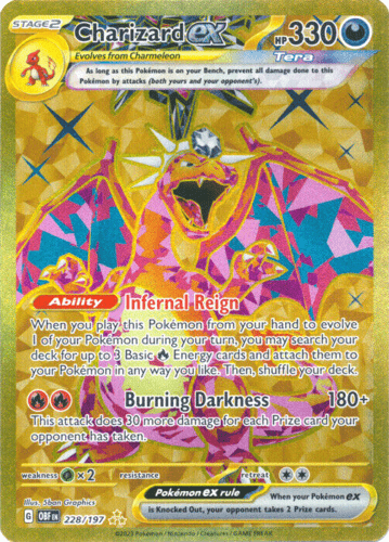 Charizard ex : OBSIDIAN FLAMES - 228/197 - Lockett Labs UK