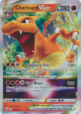 Charizard VSTAR : BRILLIANT STARS - 018/172 - Lockett Labs UK