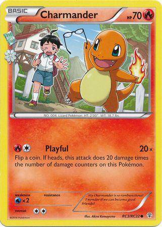 Charmander card from Lockett Labs featuring a playful Charmander and a child in a vibrant outdoor setting. HP 70.