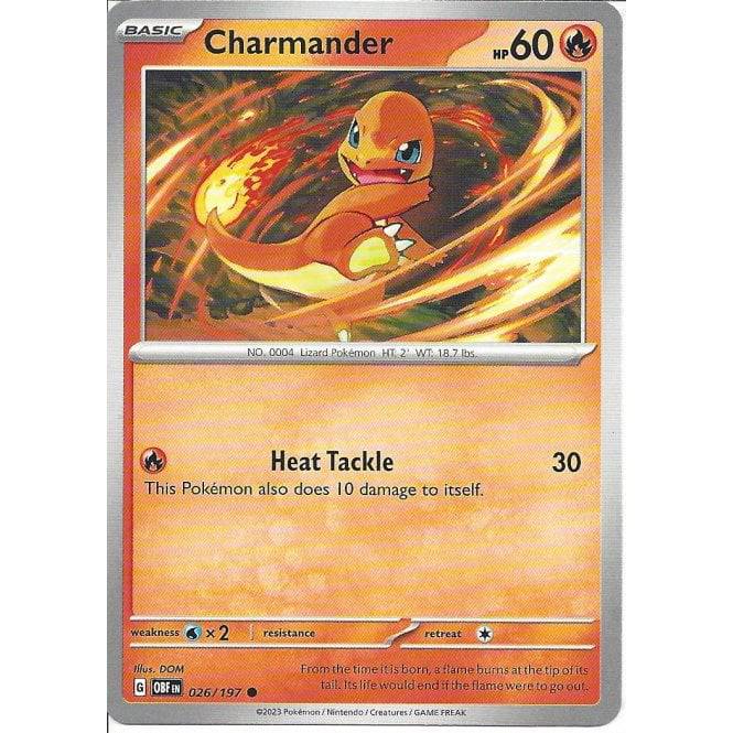 Charmander : OBSIDIAN FLAMES - 026/197 - Lockett Labs UK