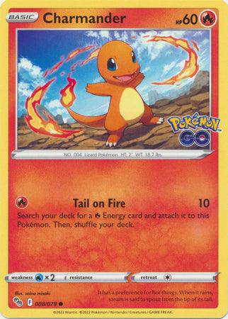 Charmander : POKEMON GO! - 008/078 - Lockett Labs UK