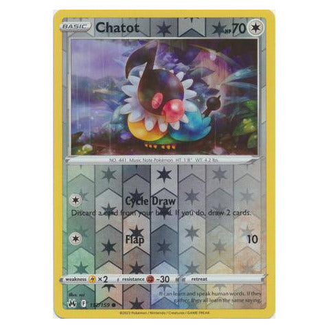 Chatot : CROWN ZENITH (Reverse holo) - 112/159