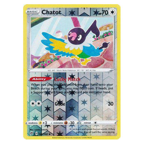 Chatot : REBEL CLASH (Reverse holo) - 142/192