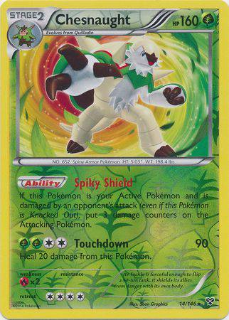 Chesnaught : XY BASE (Reverse holo) - 14/146