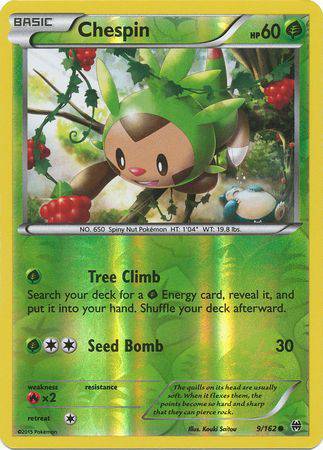 Chespin : BREAKTHROUGH (Reverse holo) - 9/162