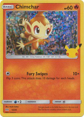 Chimchar : 25TH ANNIVERSARY MCDONALDS 2021 (Holo) - 12/25