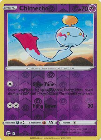 Chimecho : BRILLIANT STARS (Reverse holo) - 063/172 - Lockett Labs UK