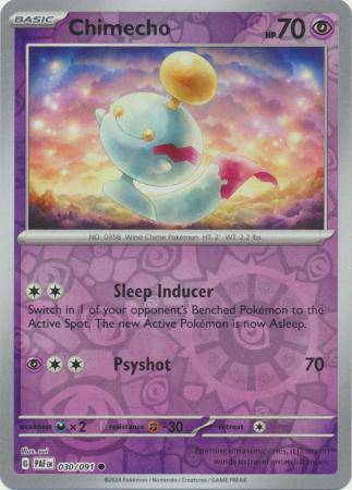 Chimecho : PALDEAN FATES (Reverse holo) - 030/091