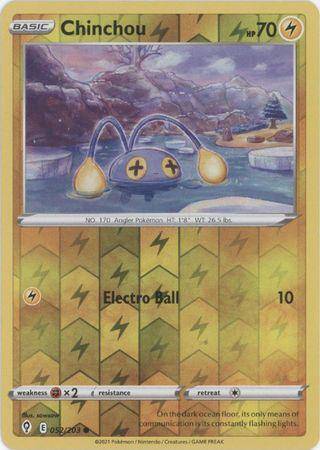 Chinchou : EVOLVING SKIES (Reverse holo) - 052/203 - Lockett Labs UK