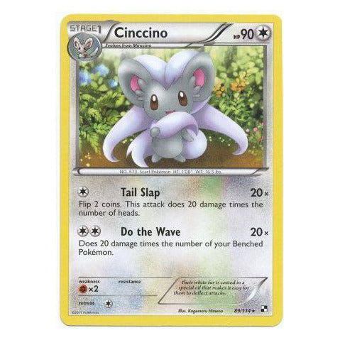 Cinccino : BLACK & WHITE BASE - 89/114