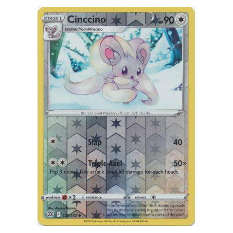 Cinccino : BRILLIANT STARS (Reverse holo) - 125/172