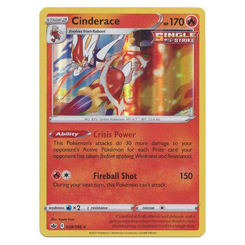 Cinderace : CHILLING REIGN (Holo) - 028/198
