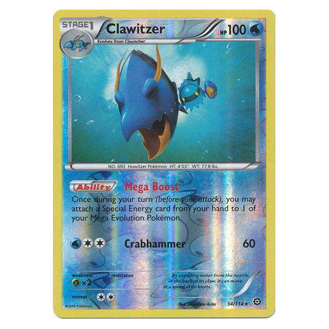 Clawitzer : STEAM SIEGE (Reverse holo) - 34/114