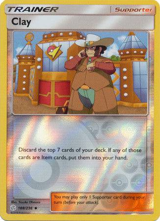 Clay : COSMIC ECLIPSE (Reverse holo) - 188/236 - Lockett Labs UK