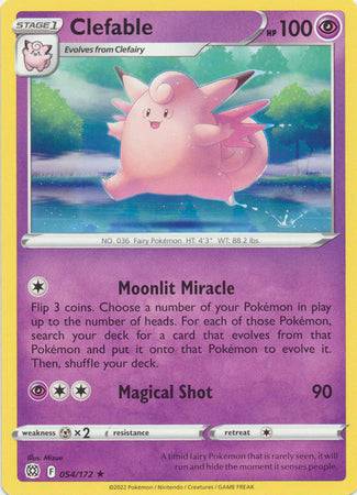 Clefable : BRILLIANT STARS - 054/172 - Lockett Labs UK