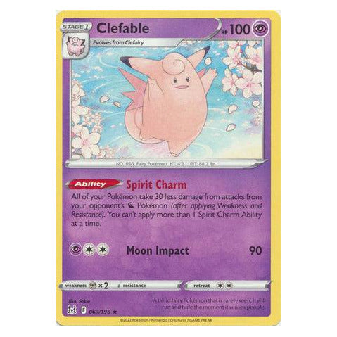 Clefable : LOST ORIGIN - 063/196