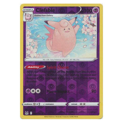 Clefable : LOST ORIGIN (Reverse holo) - 063/196