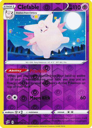 Clefable : REBEL CLASH (Reverse holo) - 075/192