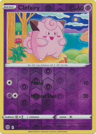 Clefairy : BRILLIANT STARS (Reverse holo) - 053/172 - Lockett Labs UK