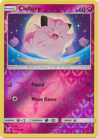 Clefairy : HIDDEN FATES (Reverse holo) - 39/68