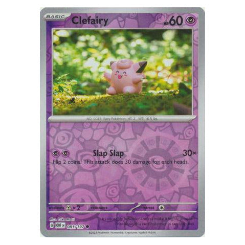 Clefairy : OBSIDIAN FLAMES (Reverse holo) - 081/197