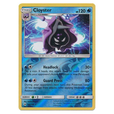 Cloyster : SUN & MOON BASE (Reverse holo) - 34/149