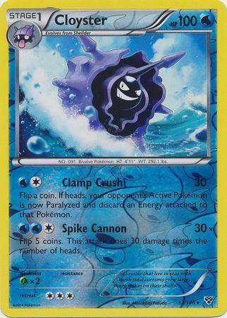 Cloyster : XY BASE (Reverse holo) - 32/146 - Lockett Labs UK