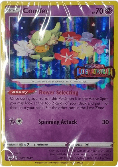 comfey pokemon card price Comfey : LOST ORIGIN PROMO PRE-RELEASE BUNDLE (Sealed) (Holo) - SWSH242 | Lockett Labs