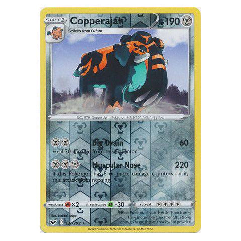 Copperajah : SWORD & SHIELD BASE (Reverse holo) - 137/202