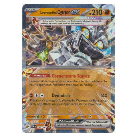 Cornerstone Mask Ogerpon ex : TWILIGHT MASQUERADE - 112/167