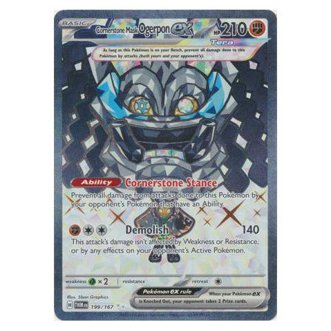 Cornerstone Mask Ogerpon ex : TWILIGHT MASQUERADE - 199/167