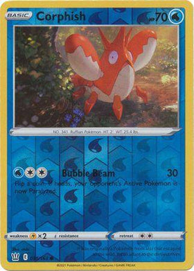 Corphish : BATTLE STYLES (Reverse holo) - 038/163 - Lockett Labs UK