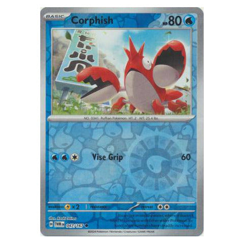 Corphish : TWILIGHT MASQUERADE (Reverse holo) - 047/167