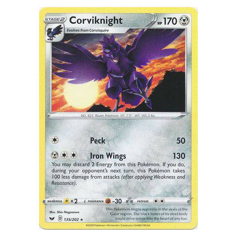 Corviknight : SWORD & SHIELD BASE - 135/202