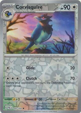 Corvisquire : PALDEA EVOLVED (Reverse holo) - 165/193