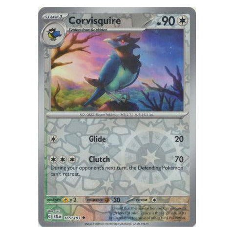 Corvisquire : PALDEA EVOLVED (Reverse holo) - 165/193