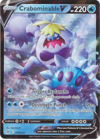 Crabominable V : FUSION STRIKE - 076/264 - Lockett Labs UK