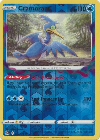Cramorant : LOST ORIGIN (Reverse holo) - 050/196 - Lockett Labs UK