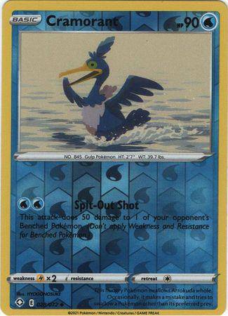 Cramorant : SHINING FATES (Reverse holo) - 028/072 - Lockett Labs UK