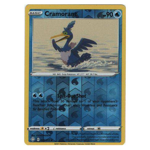Cramorant : SHINING FATES (Reverse holo) - 028/072