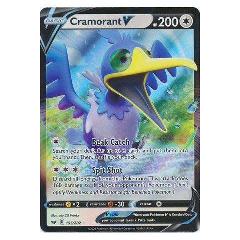 Cramorant V : SWORD & SHIELD BASE - 155/202