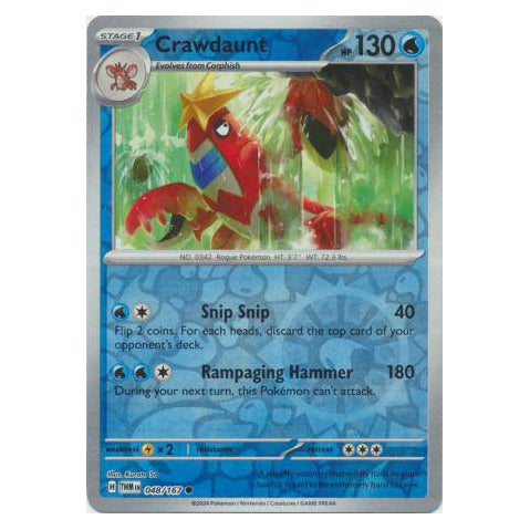 Crawdaunt : TWILIGHT MASQUERADE (Reverse holo) - 048/167