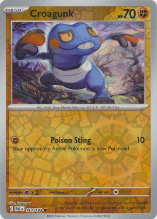 Croagunk : PALDEA EVOLVED (Reverse holo) - 114/193