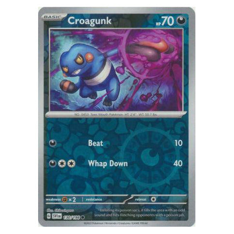 Croagunk : SCARLET & VIOLET BASE (Reverse holo) - 130/198