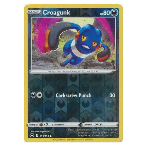 Croagunk : SILVER TEMPEST (Reverse holo) - 109/195