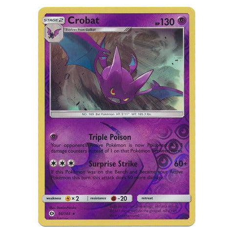 Crobat : SUN & MOON BASE (Reverse holo) - 56/149